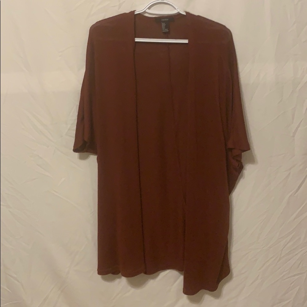 Forever 21 burnt orange short sleeved sweater